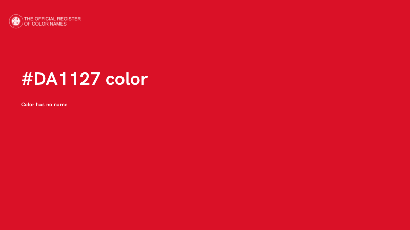 #DA1127 color image