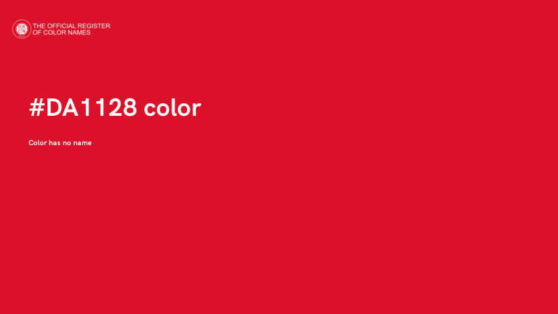 #DA1128 color image