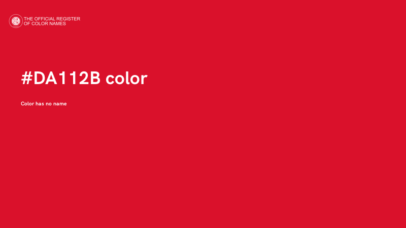 #DA112B color image
