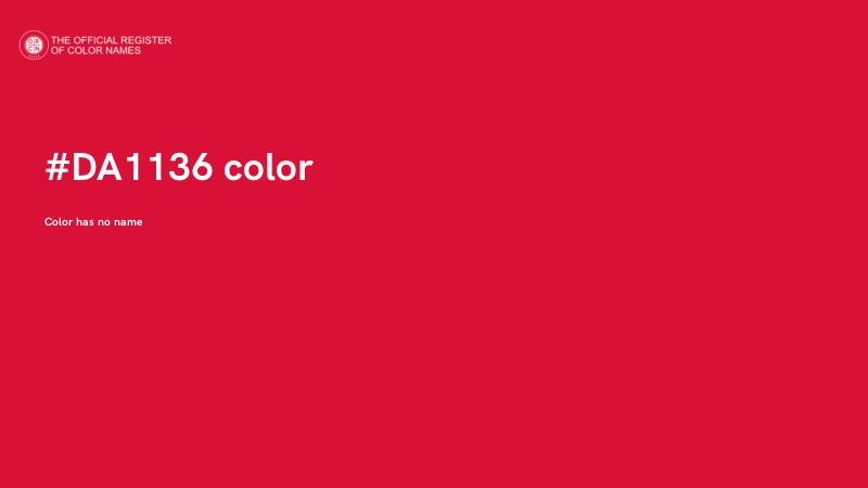 #DA1136 color image