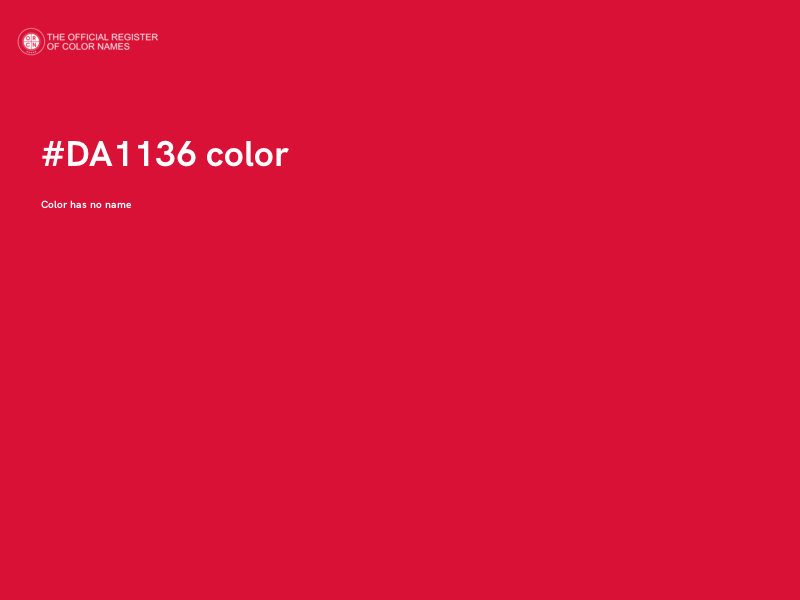 #DA1136 color image