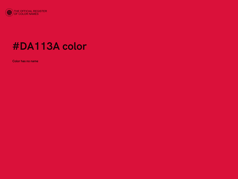 #DA113A color image