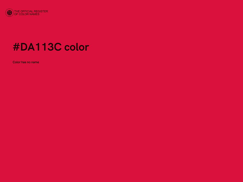 #DA113C color image