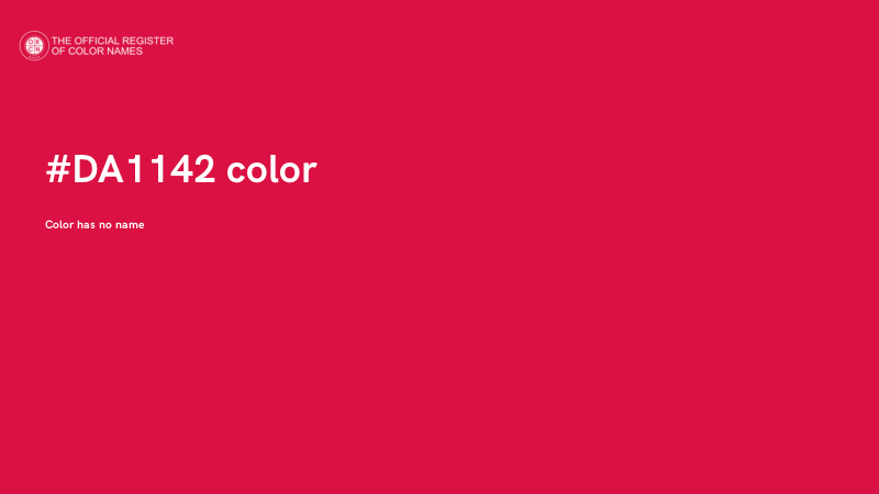 #DA1142 color image