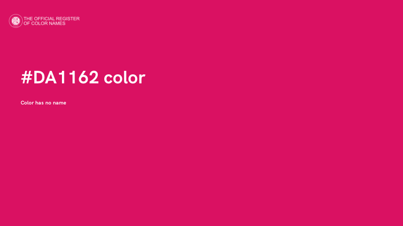 #DA1162 color image