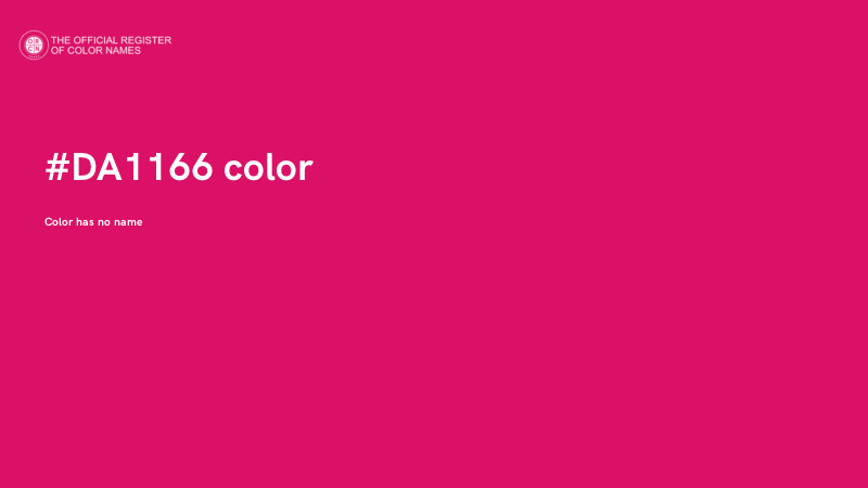 #DA1166 color image
