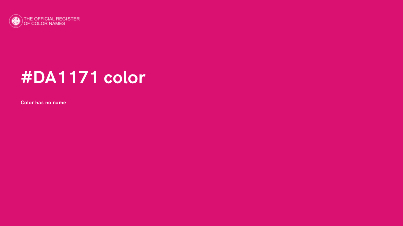 #DA1171 color image