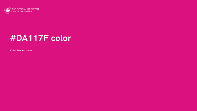 #DA117F color image