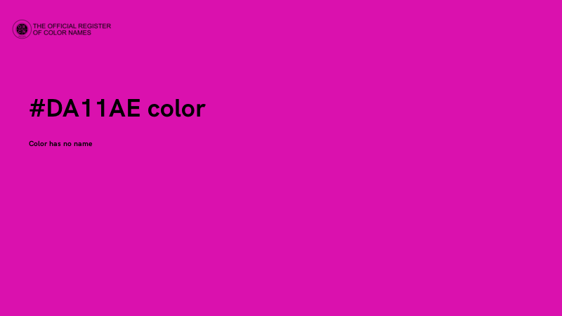 #DA11AE color image