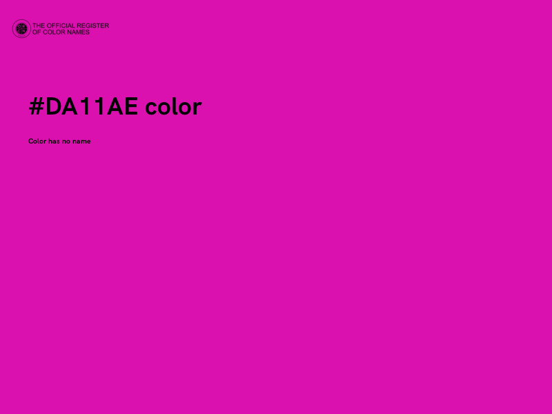 #DA11AE color image