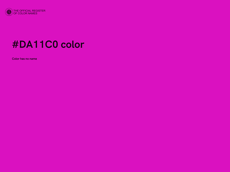 #DA11C0 color image