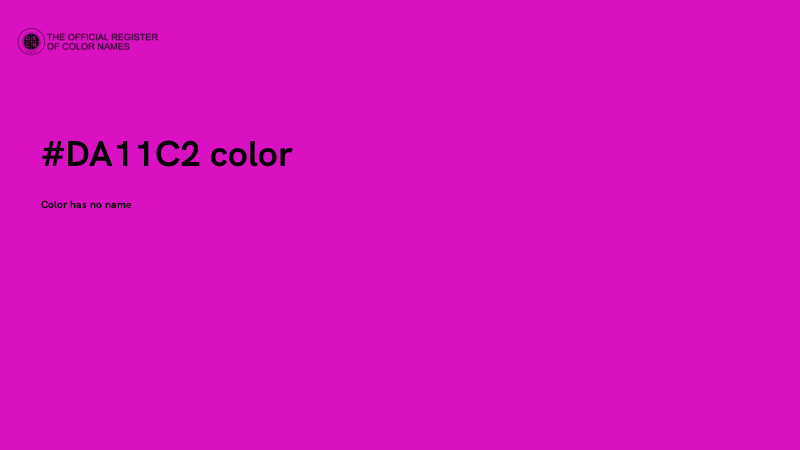 #DA11C2 color image
