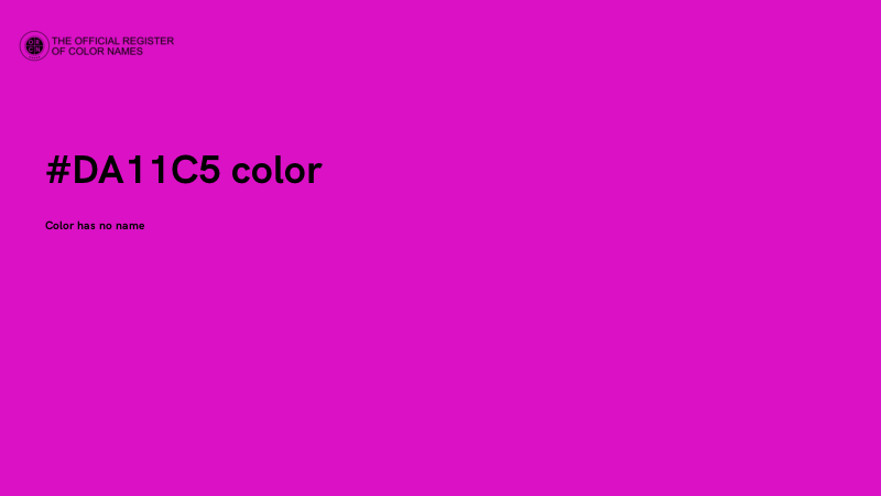 #DA11C5 color image
