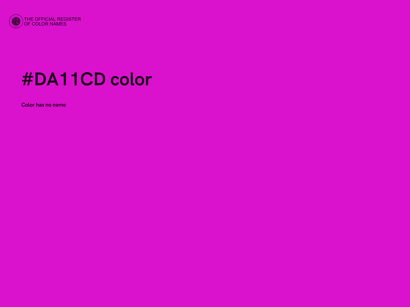 #DA11CD color image