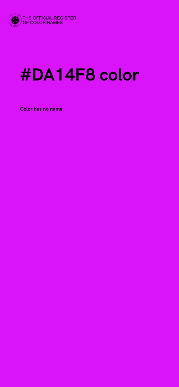 #DA14F8 color image