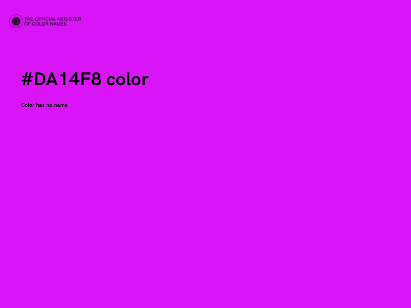 #DA14F8 color image