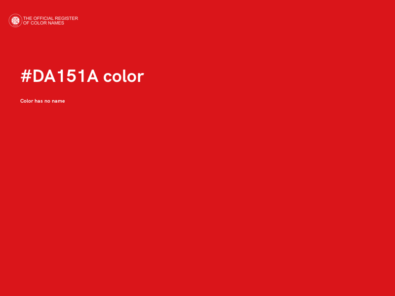 #DA151A color image