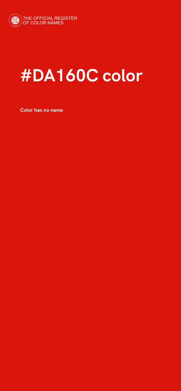 #DA160C color image