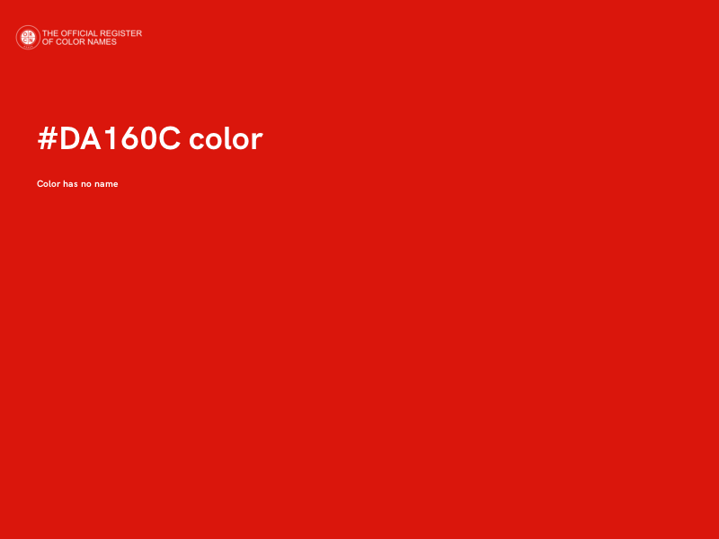 #DA160C color image