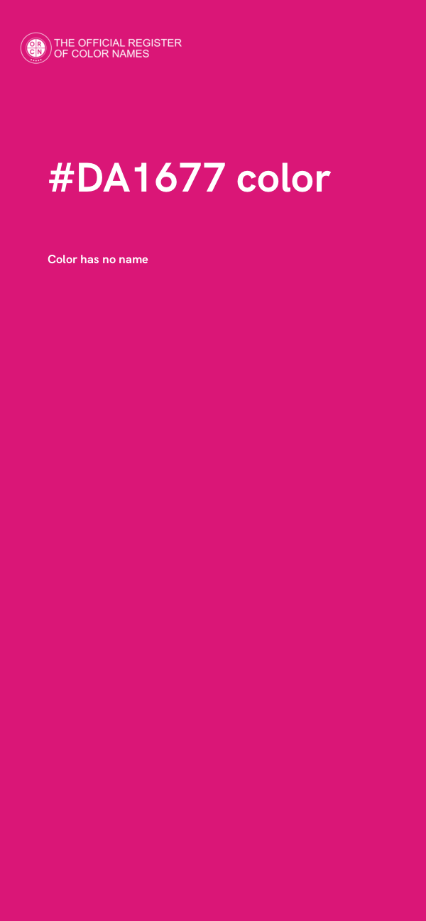 #DA1677 color image