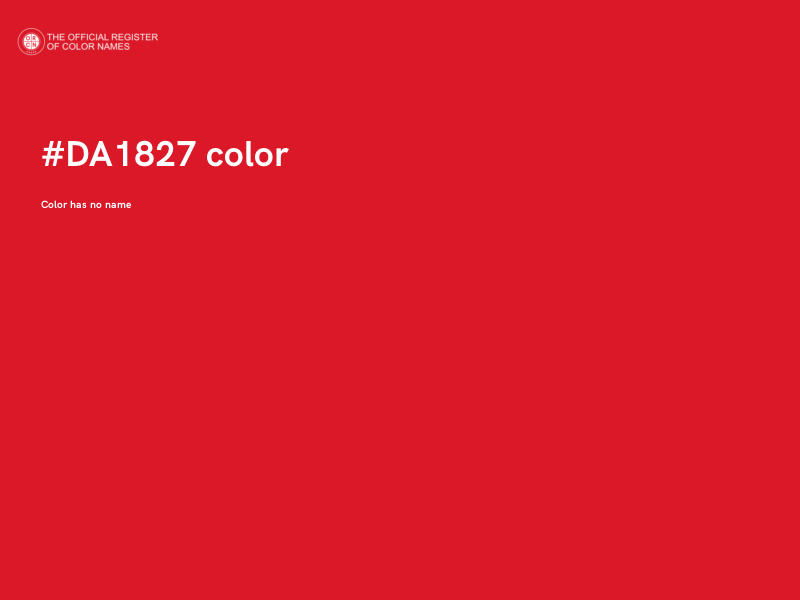 #DA1827 color image