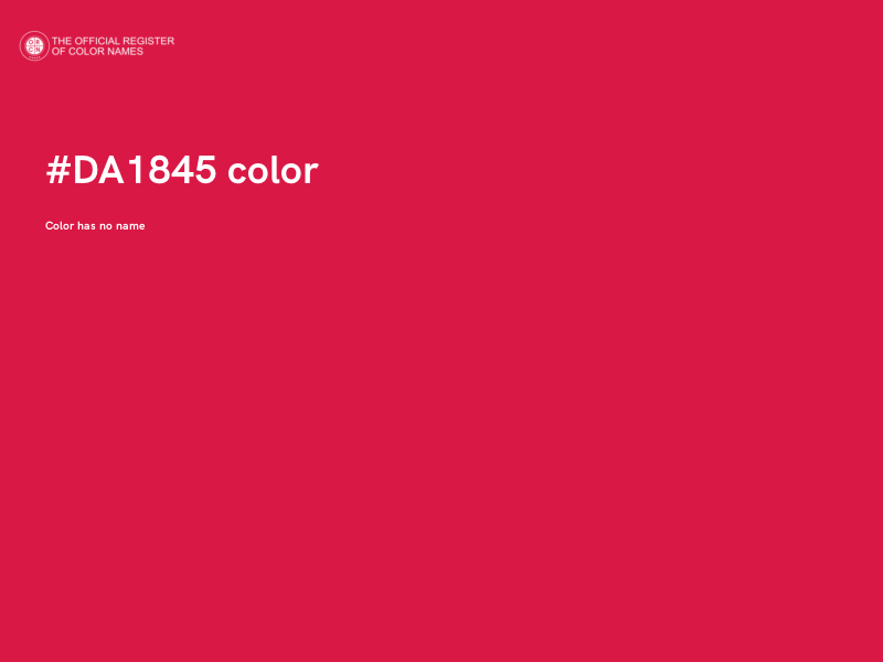#DA1845 color image