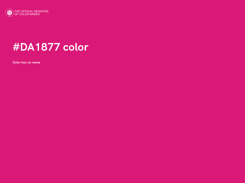 #DA1877 color image