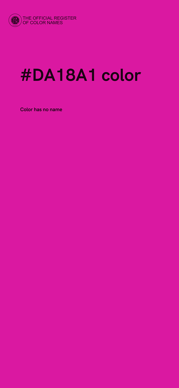 #DA18A1 color image