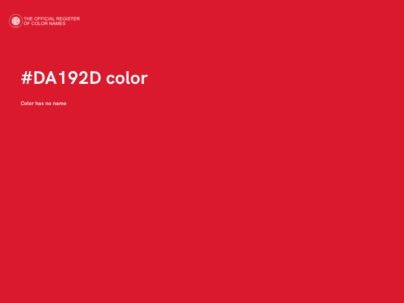 #DA192D color image