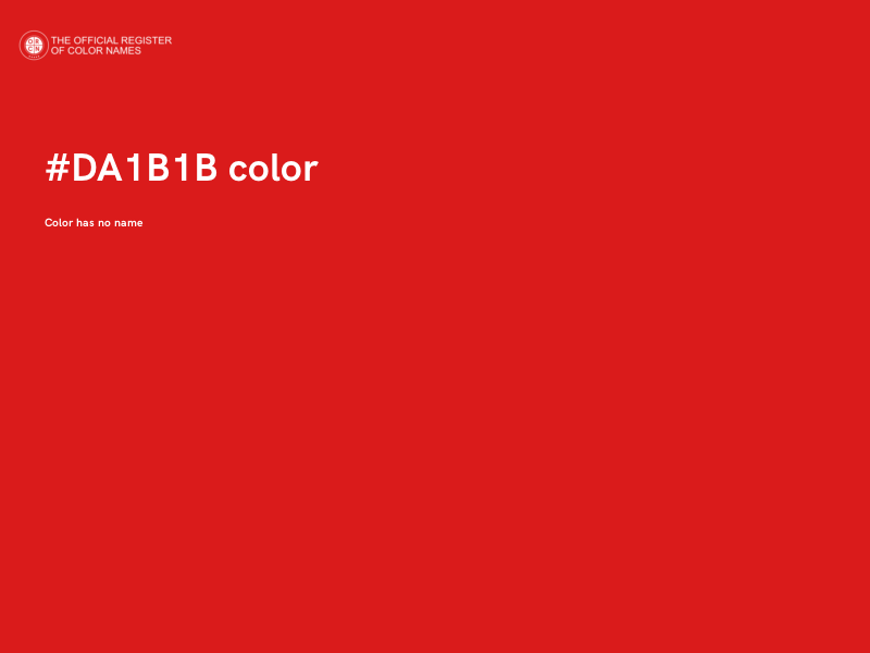 #DA1B1B color image