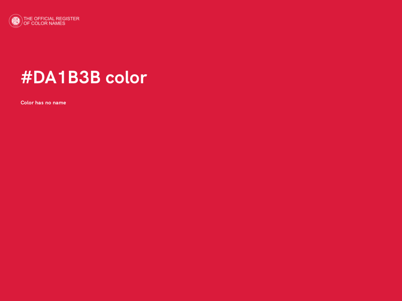 #DA1B3B color image