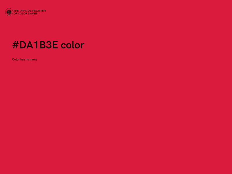 #DA1B3E color image
