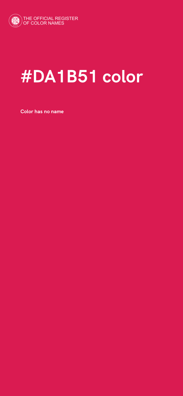 #DA1B51 color image