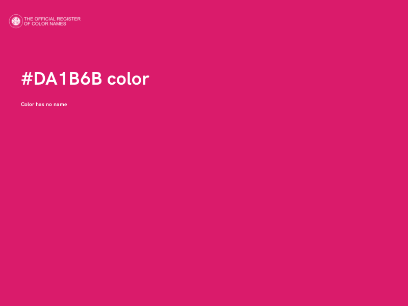 #DA1B6B color image