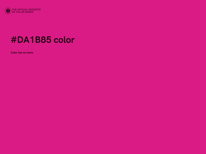 #DA1B85 color image