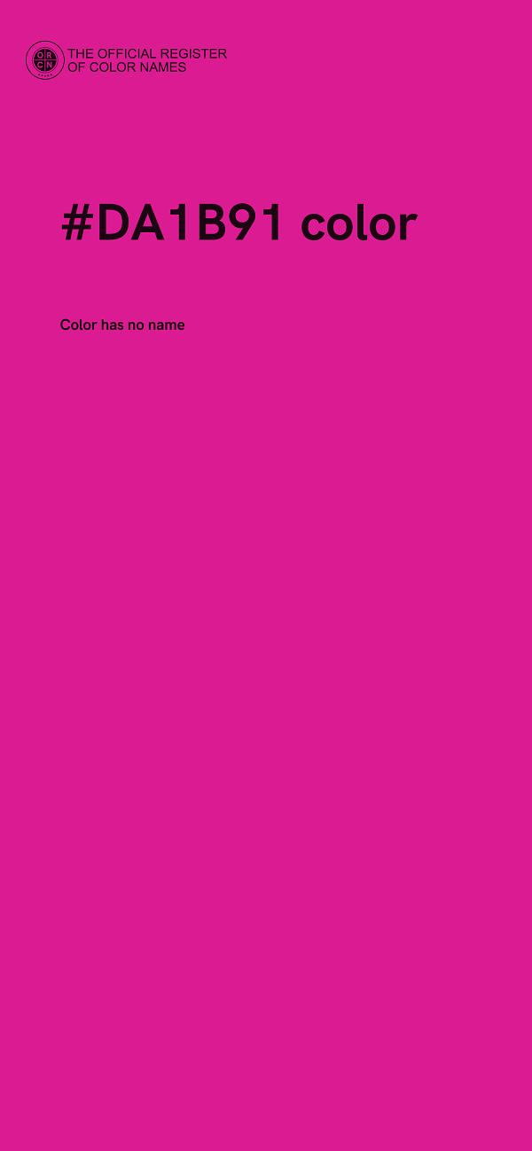 #DA1B91 color image