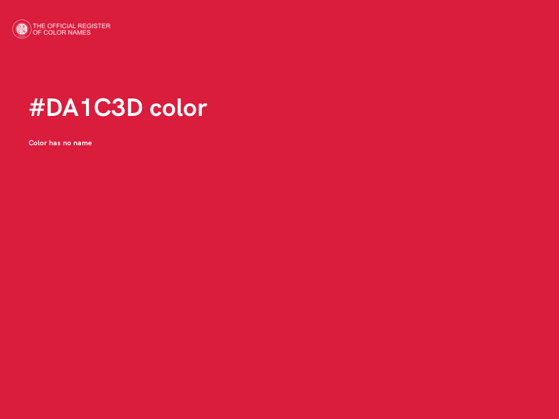 #DA1C3D color image