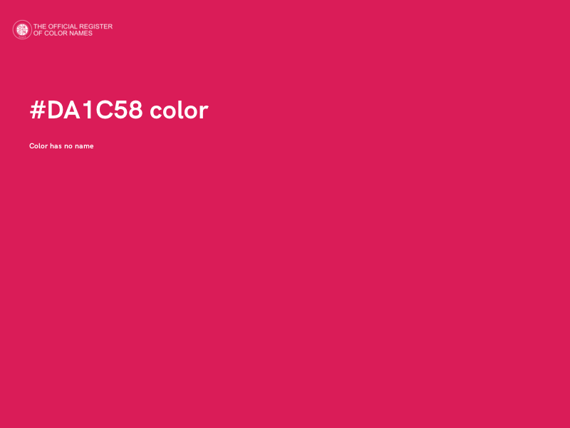 #DA1C58 color image