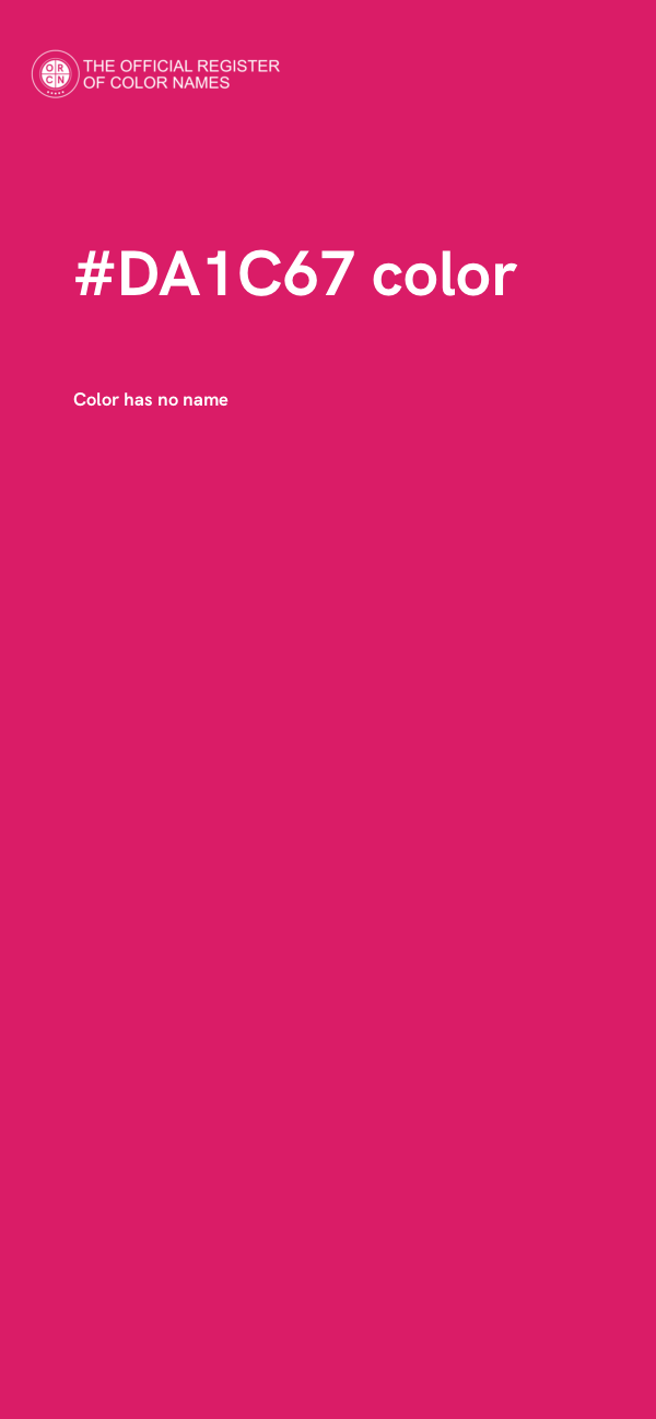 #DA1C67 color image