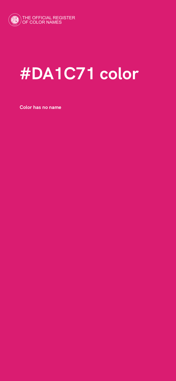 #DA1C71 color image