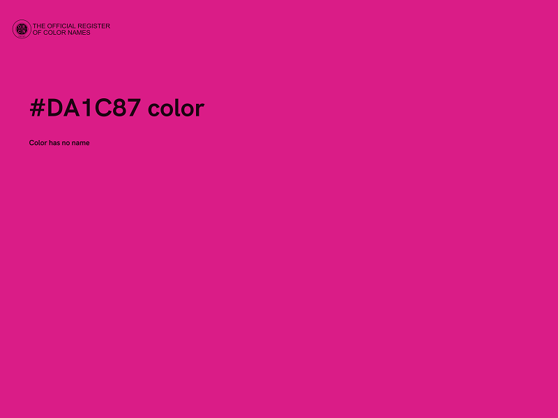 #DA1C87 color image