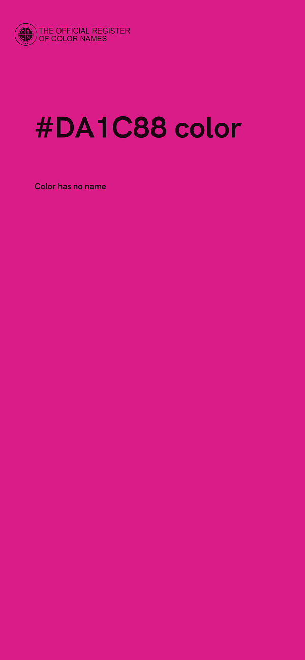 #DA1C88 color image