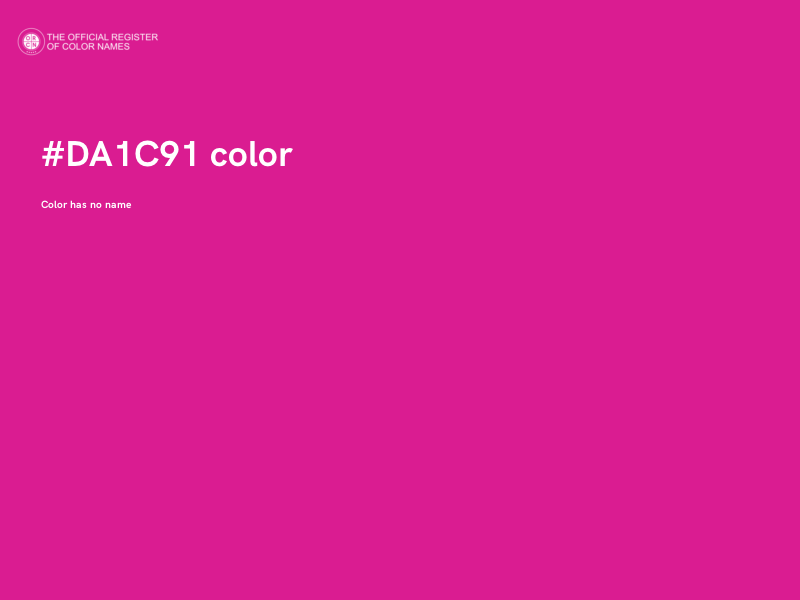 #DA1C91 color image