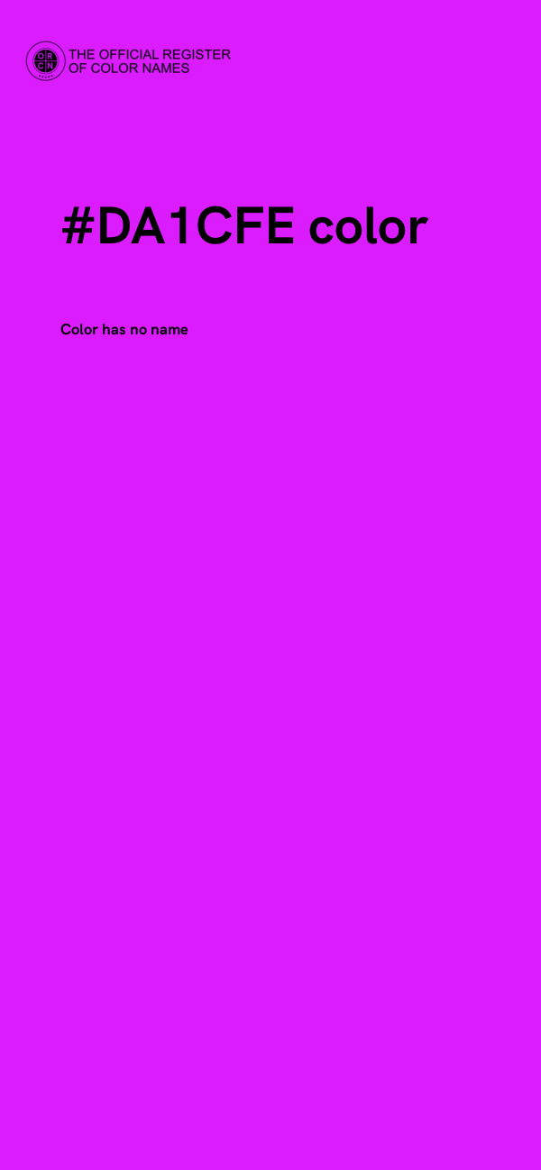 #DA1CFE color image
