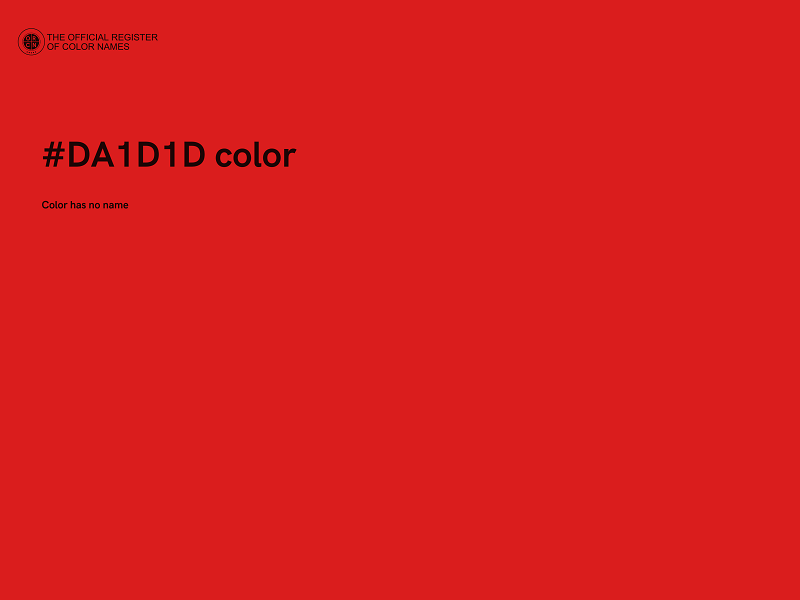 #DA1D1D color image