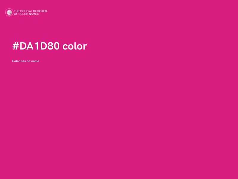 #DA1D80 color image