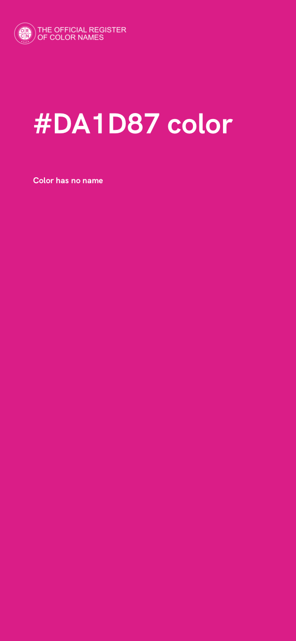 #DA1D87 color image