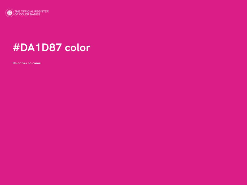 #DA1D87 color image
