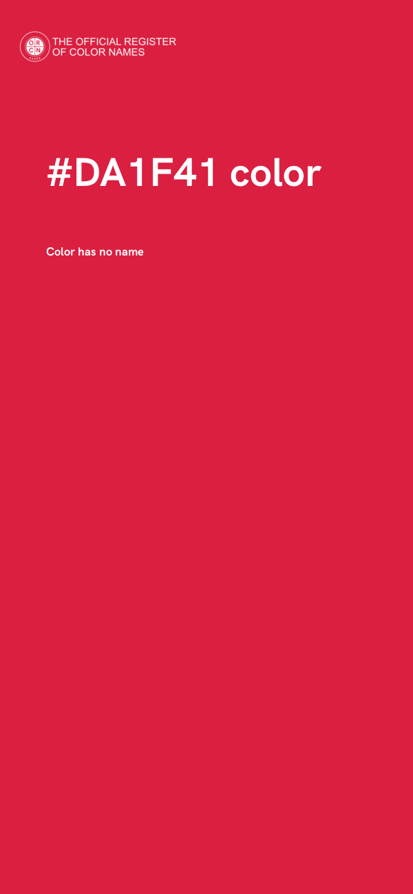 #DA1F41 color image