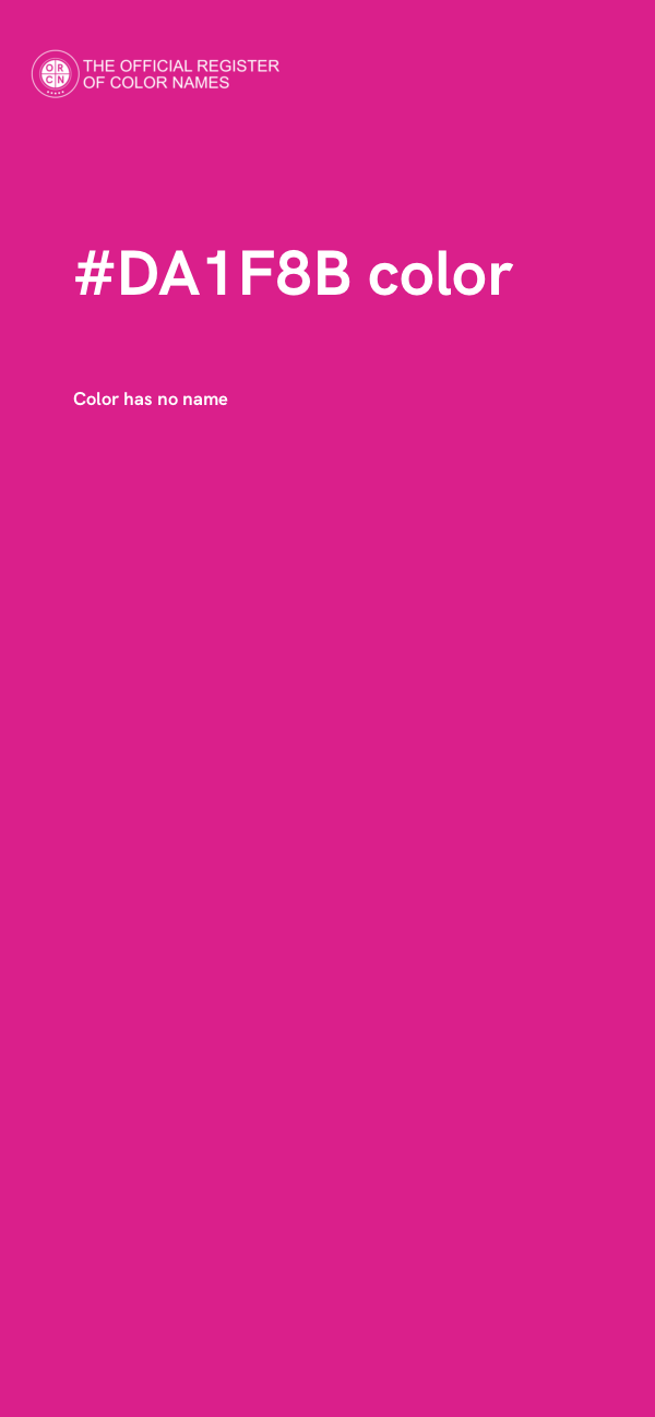 #DA1F8B color image